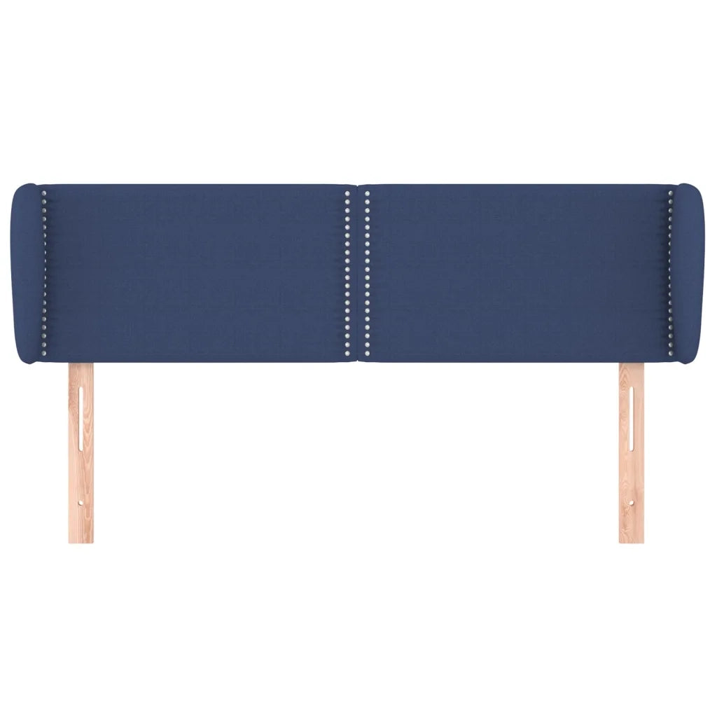 Testiera ad Orecchio Blu 147x23x78/88cm in Tessuto 3117008