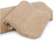 Matte anti-scivolo, 2-pack, mat, tappeto anti-scivolo, mat tappetato, mat morbido, tappeto microfibre umido, assorbente superiore, lavabile in lavatrice, asciuga velocemente - 50 x 80 cm (beige)