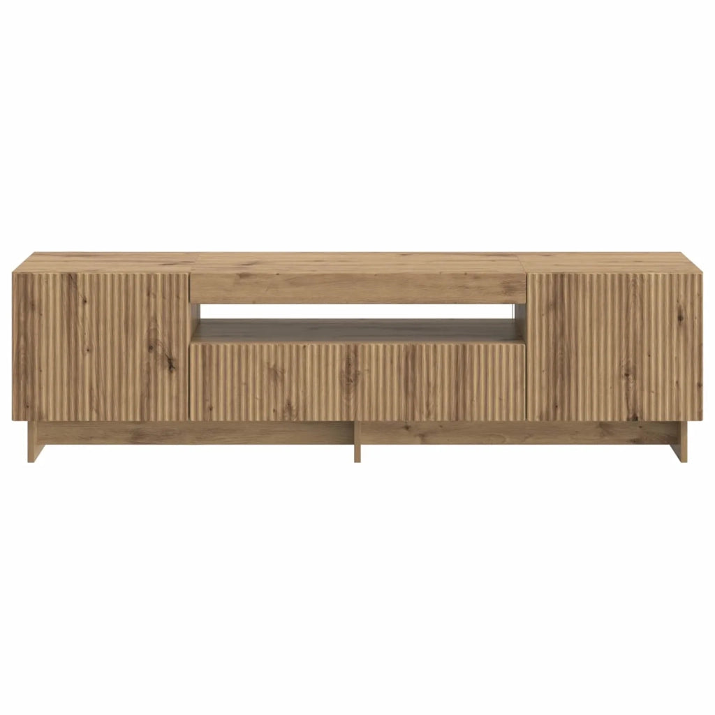 Mobile TV LED Rovere Artigianale Legno ingegnerizzato 896034