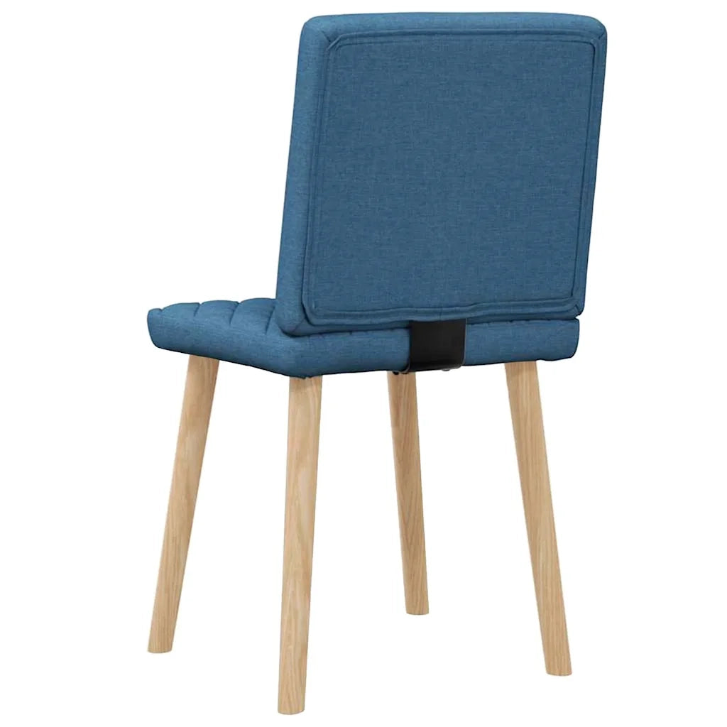 vidaXL Sedie da Pranzo 2 pz Blu in Tessuto