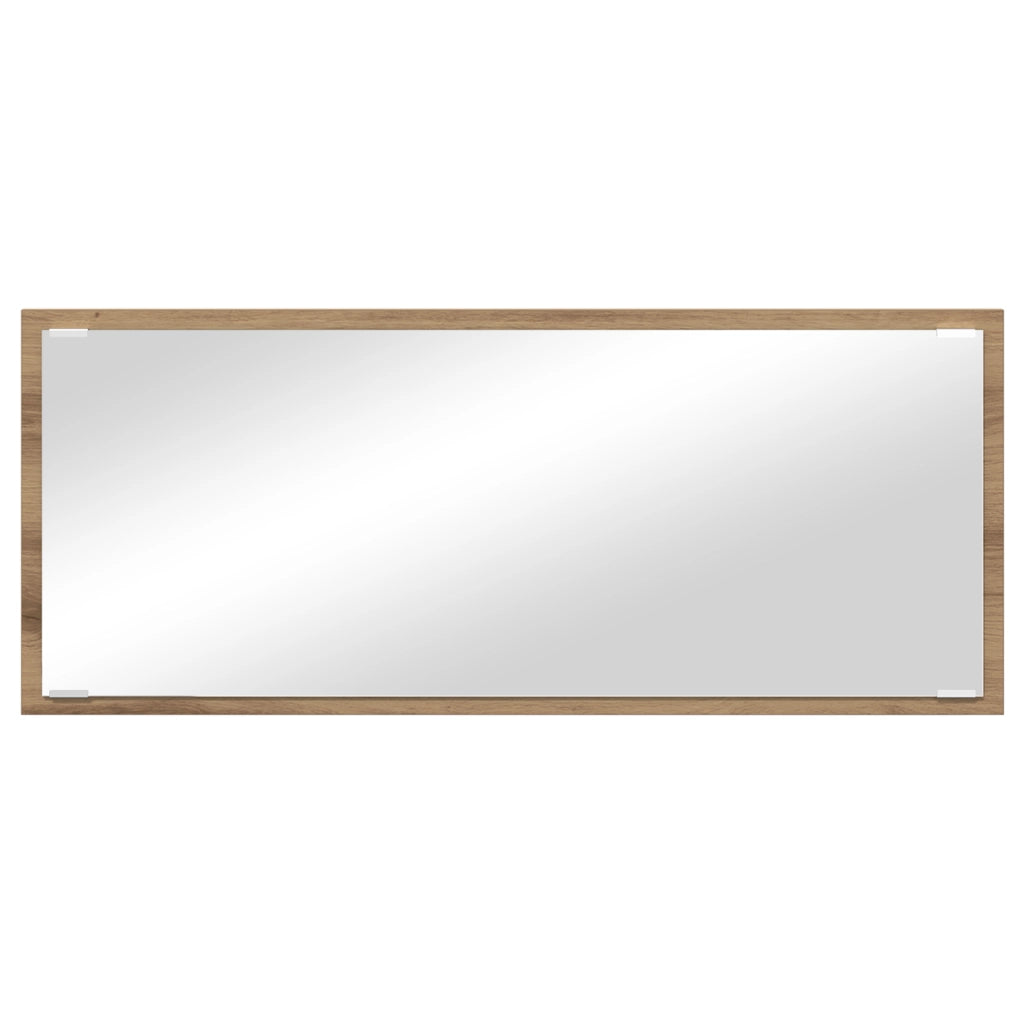 Specchio da Bagno Quercia Artigianale Legno ingegnerizzato, Vetro