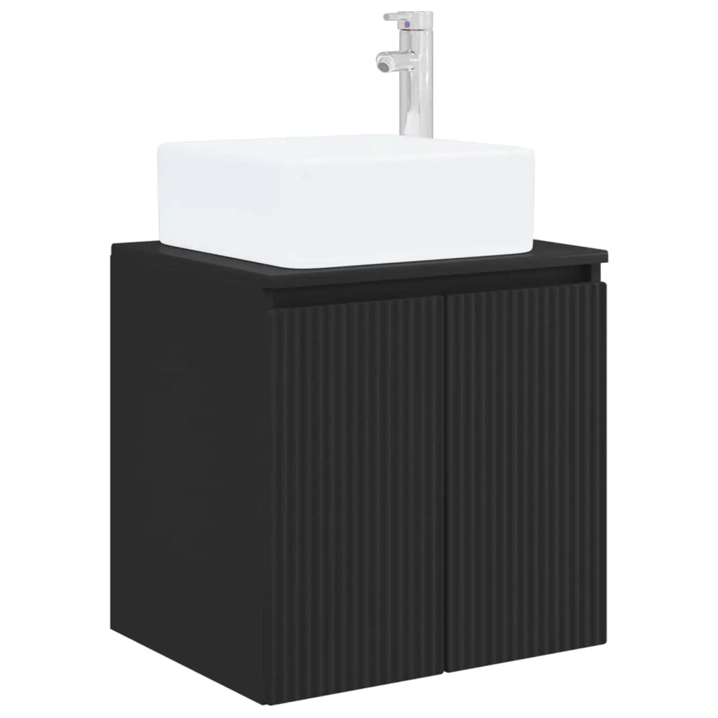 Set di Armadi da Bagno 3 pz Nero 53 x 35 x 63 cm 3405658