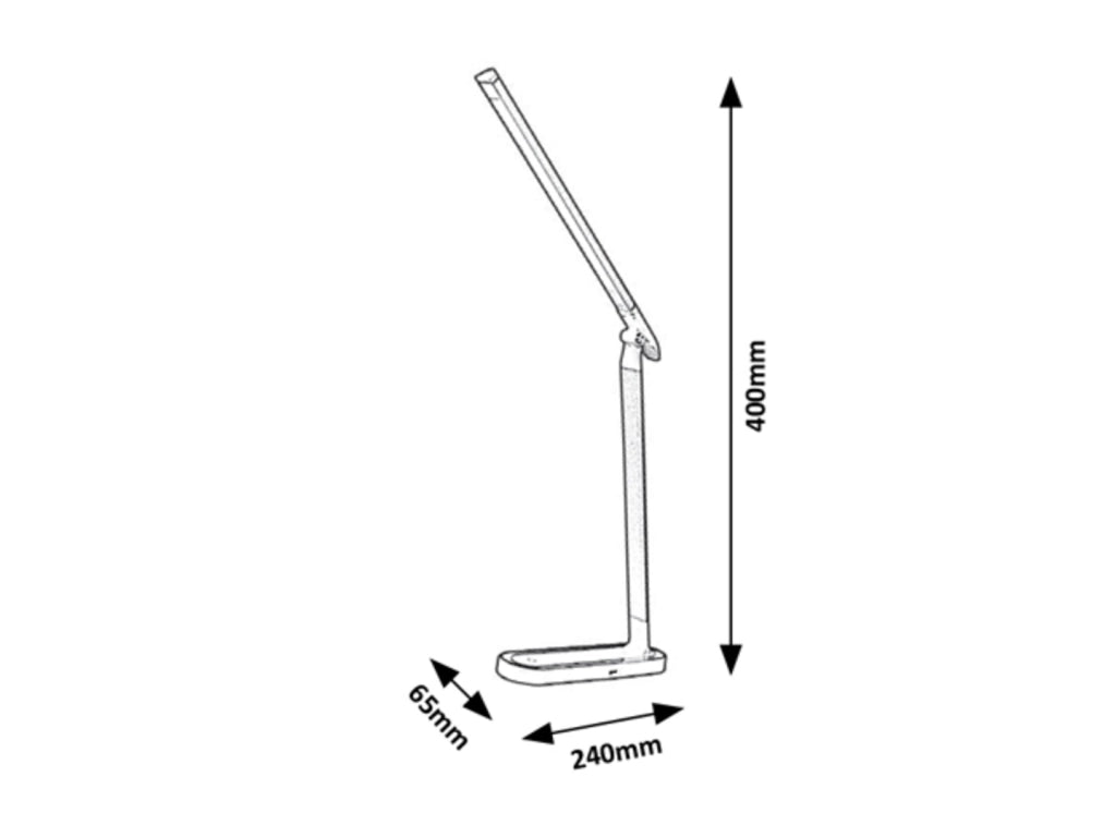 Lampada da scrivania LED 7W dimmerabile bianca Rabalux Misha 3349