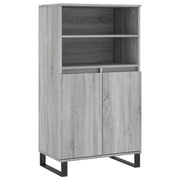 Credenza | Madia | Buffet da pranzo | Armadio da pranzo Grigio Sonoma 60x36x110 cm in Legno Multistrato