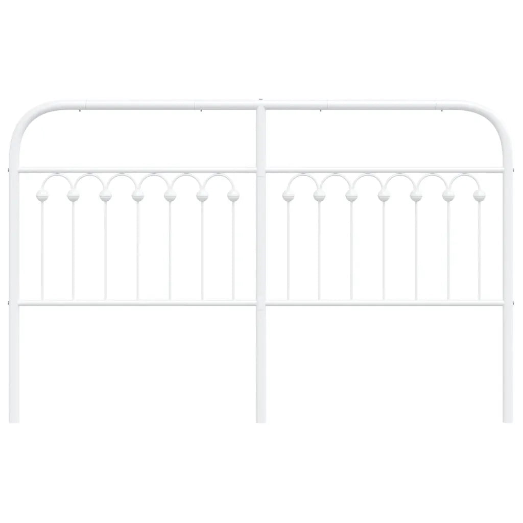 Testiera in Metallo Bianco 150 cm
