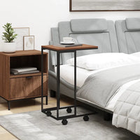 Tavolino con Ruote Nero 40x30x63,5cm in Legno Ingegnerizzato cod mxl 47403