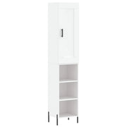 Credenza | Madia | Buffet da pranzo | Armadio da pranzo Bianca 34,5x34x180 cm in Legno Multistrato