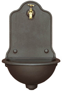 Fontana da Giardino a Muro con Rubinetto in Ghisa Morelli Iseo Grande