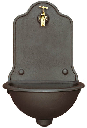 Fontana da Giardino a Muro con Rubinetto in Ghisa Morelli Iseo Grande