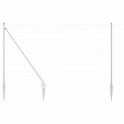Recinzione da Giardino | Recinzione con Posto Argento 1,5 x 10 m Acciaio