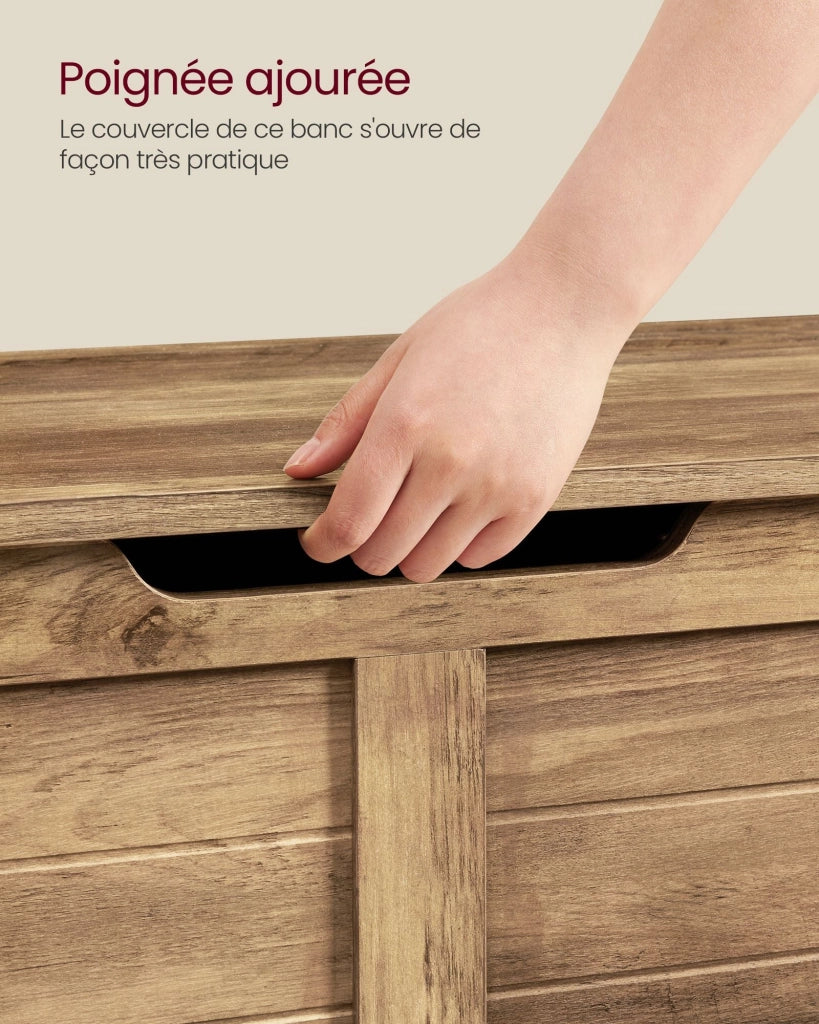 Cassapanca portaoggetti da interno scarpiera pouf panca portaoggetti per bambini con cerniere di sicurezza stile moderno 100 x 40 x 46 cm bianco opaco 12_0005149