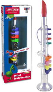 ChromeEcho - Clarino Cromato Grande a 8 Note per Melodie Brillanti e Stile Elegante,Bontempi,Eta 3+