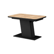 Vicco Tavolo da pranzo Estensibile Rovere nero/oro 120/160 x 80 cm