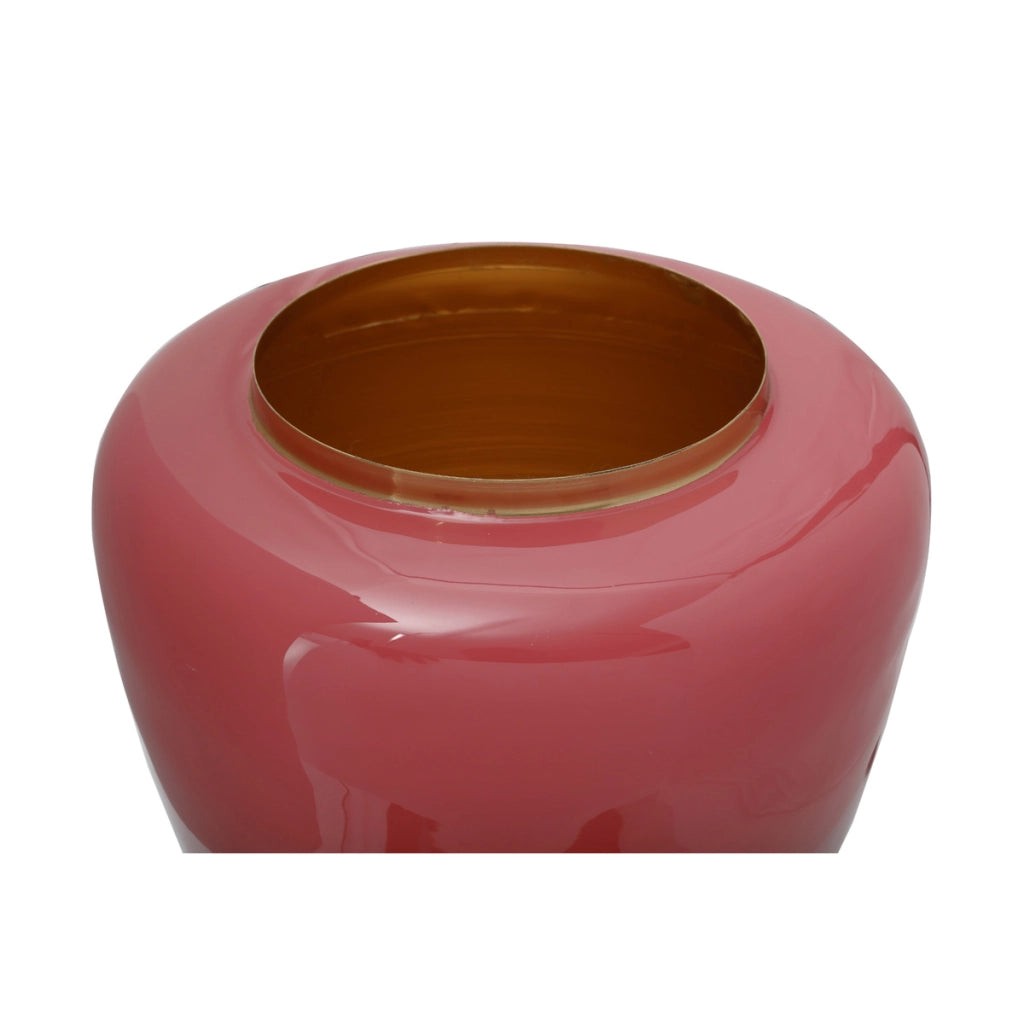 Vaso Artisse 100 in metallo corallo e oro