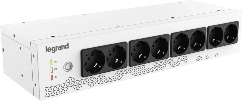 UPS-KEOR PDU 800VA 8 SCH: Gruppo di Continuità da Rack con PDU, Bianco, Rack