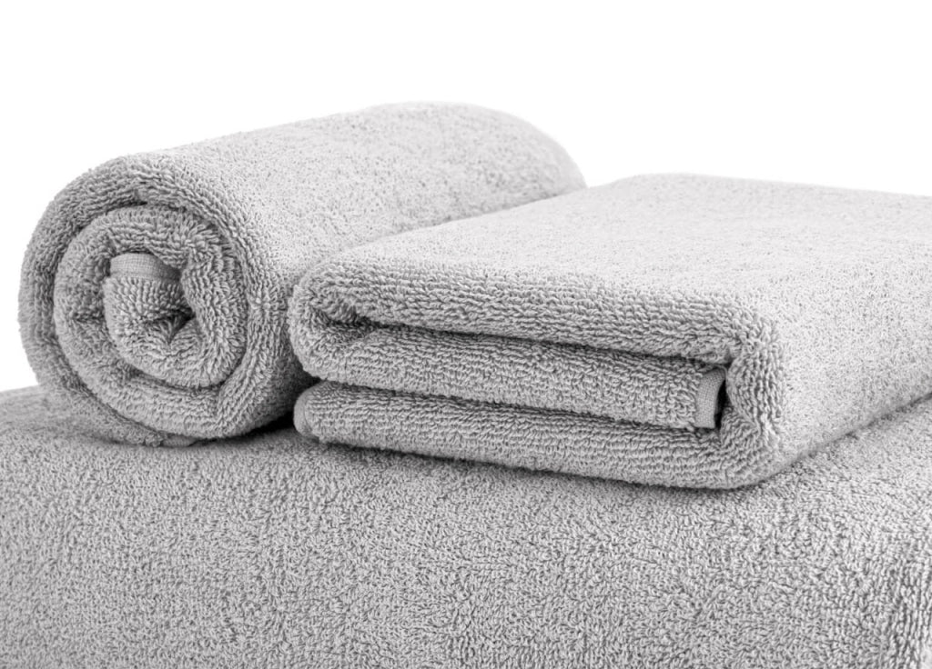 Asciugamani Salvietta Bagno In Morbida Spugna Modello Sophie Colore Grigio Perla - Salvietta - Grigio Perla