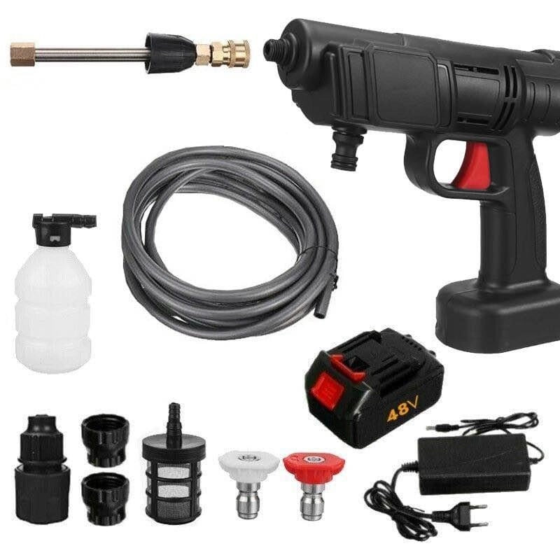 IDROPULITRICE A BATTERIA 48V ALTA PRESSIONE PORTATILE SENZA FILI LAVAGGIO AUTO