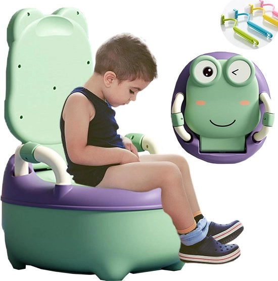 Potty Training Toiletbril con Spatscherm per Bambini - Formazione della Zinghiera con Divertimento per Ragazzi e Ragazze - Inclusa Spazzola