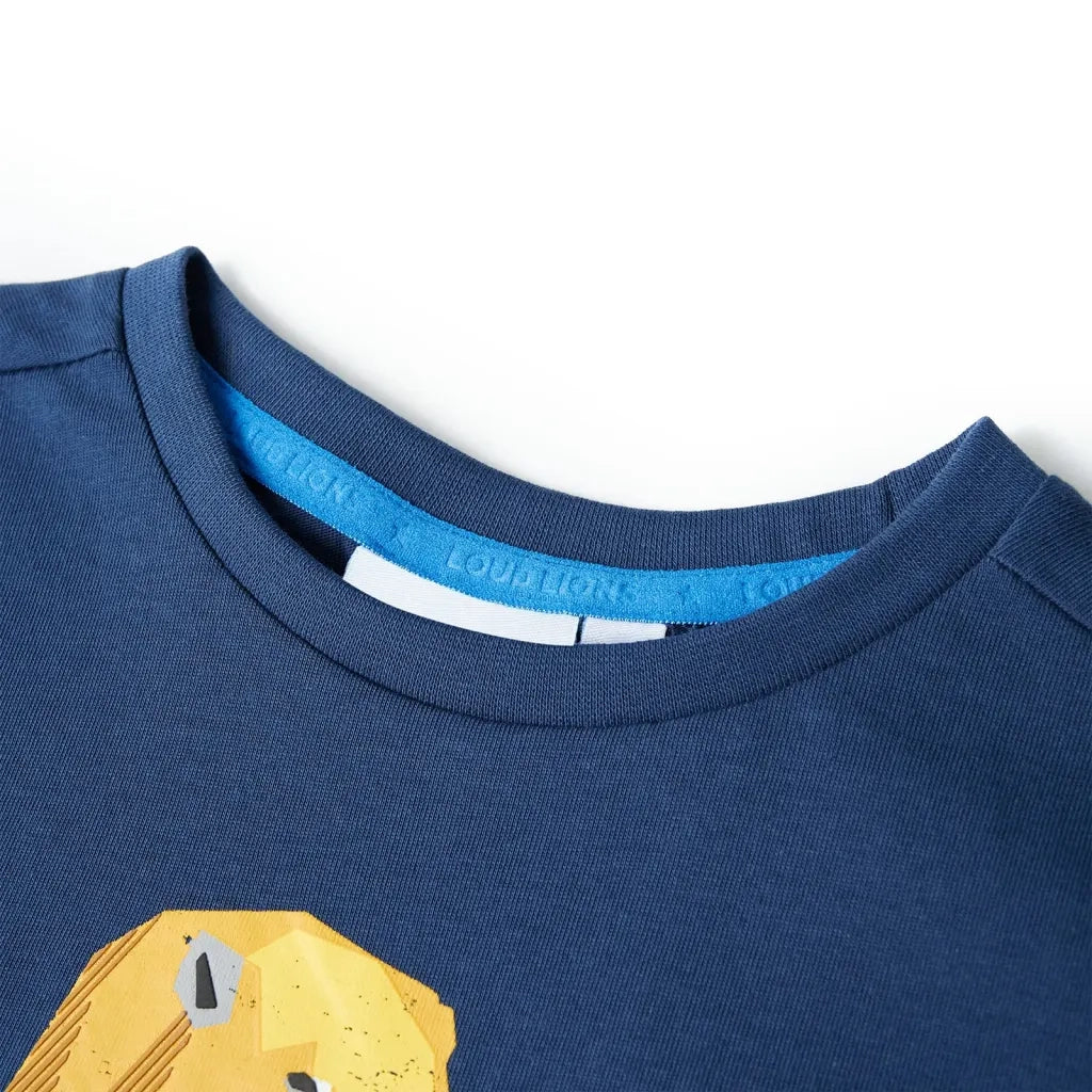 Maglietta per Bambini Blu Scuro 128 11992