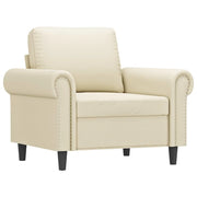 Poltrona | Sedia Relax Crema 60 cm in Similpelle
