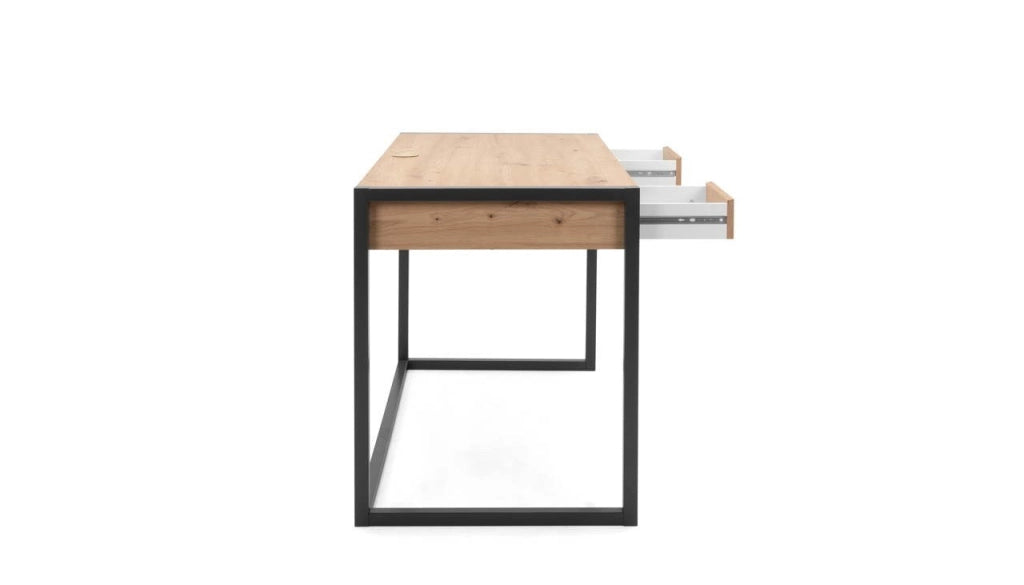 Scrivania 120x60x75 cm Denver 30 quercia antracite