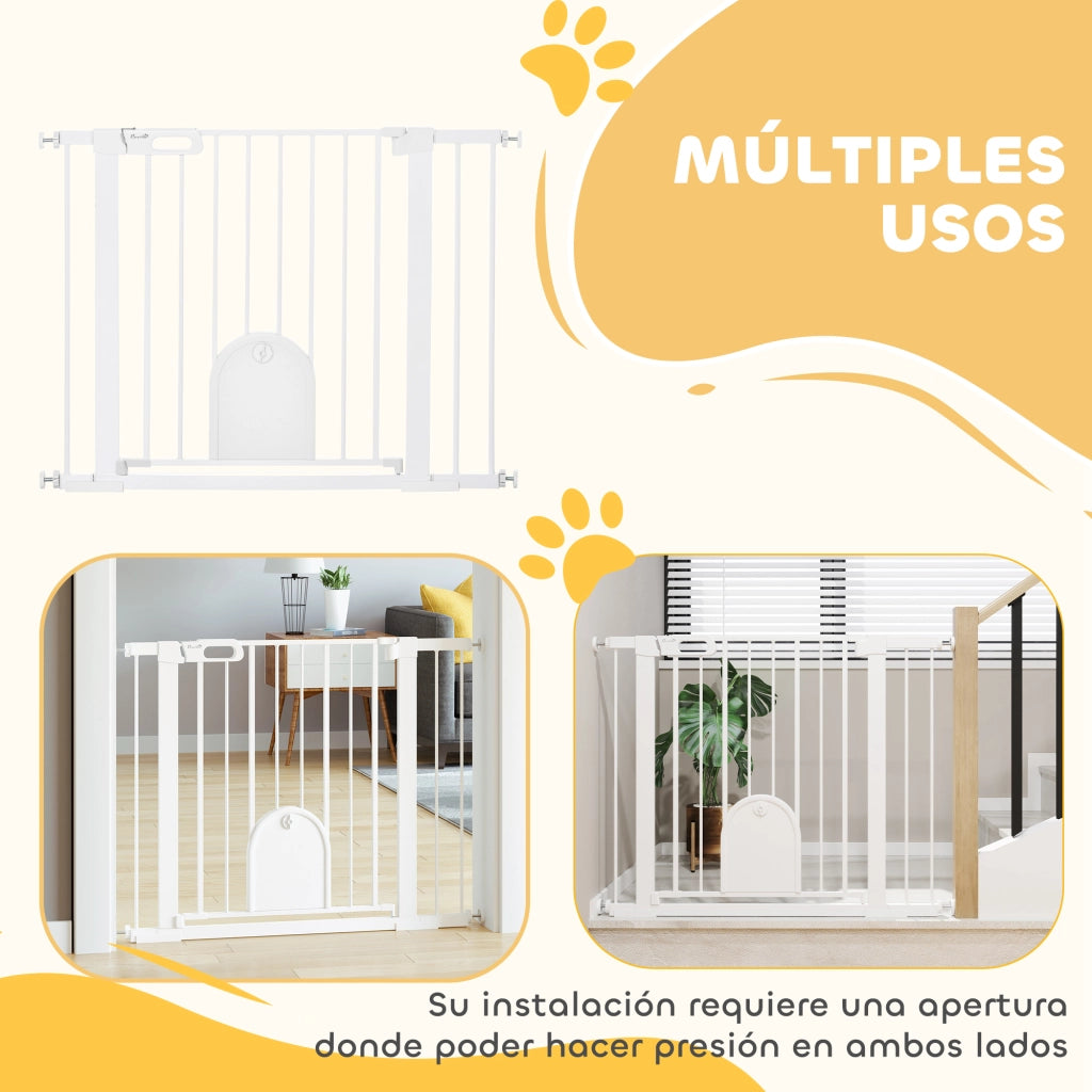 Barriera di sicurezza per cani e animali domestici ¨C zephmum ¨C 75-103 cm bianco