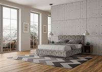 Letto Matrimoniale 160x210 cm Senza Rete Adele Era 09 Blu