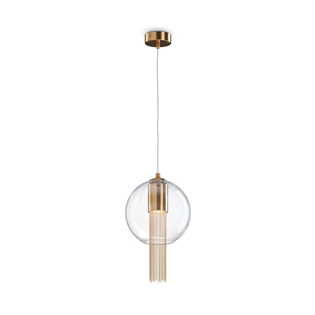 Maytoni Sospensione contemporanea Flusso 1 luce GU10 bronzo metallo vetro