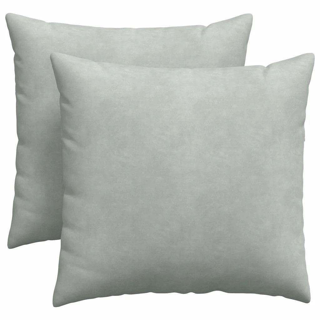 Cuscini da Divano 2 pz | Cuscini per sedie Grigio chiaro 45 x 45 cm