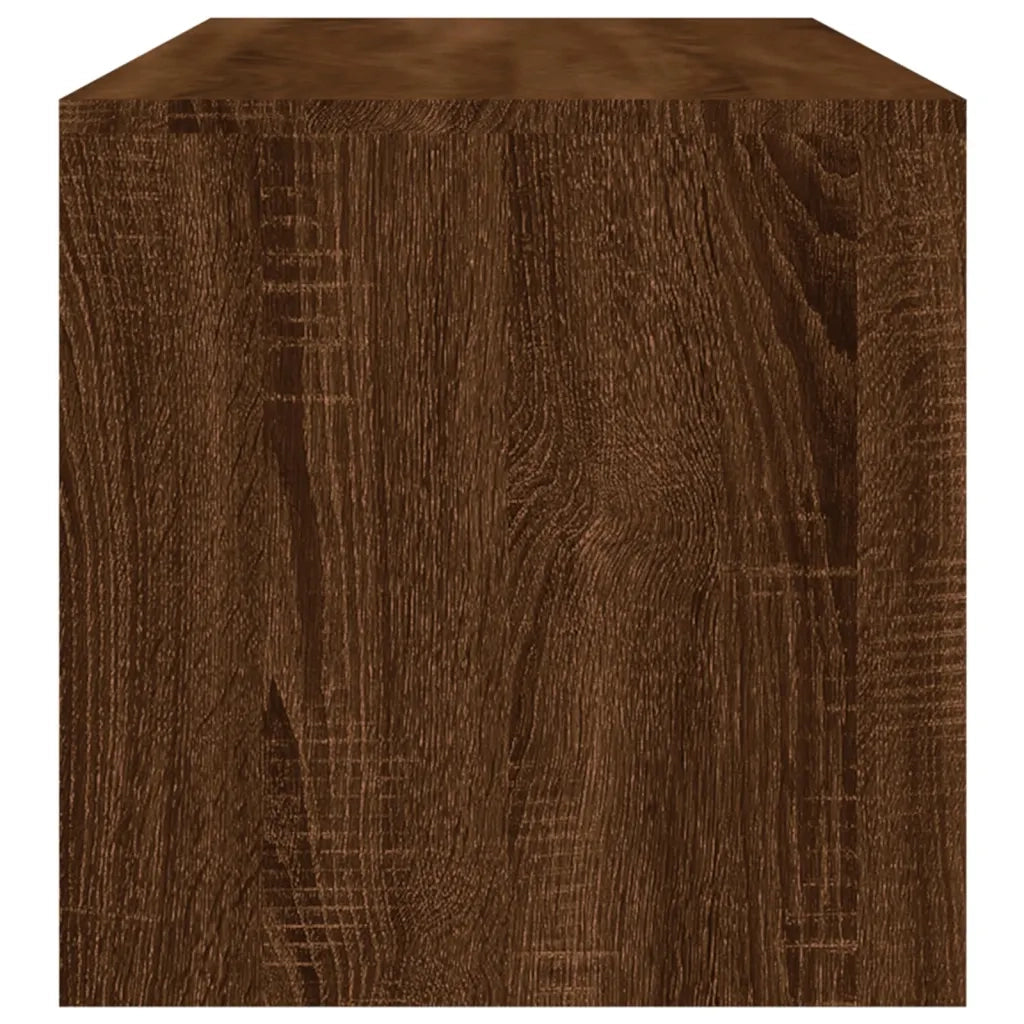 Tavolino Salotto Rovere Marrone 100x40x40 cm Legno Multistrato cod mxl 23898