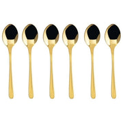 Sambonet S0097-S00017-S1824 Taste Cucchiaini da Caffe' Espresso 6 Pezzi Acciaio Inox 18-10 Finitura PVD Oro Lucido colore Oro