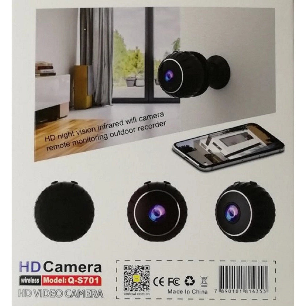 Trade Shop - Telecamera Wireless Camera Hd Smart Life Q-s701 Ricaricabile Casa Interni Esterni -