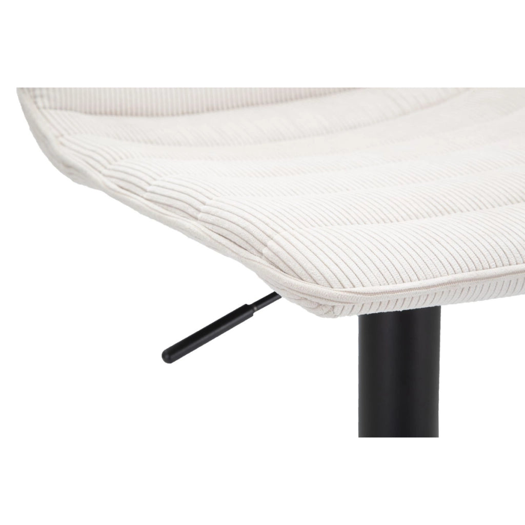 Set di 2 Sgabelli Alti VKH444, Bianco, Metallo, 43x49,5x85,5 cm