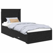 Letto singolo | Letto per adulti | Struttura del letto con cassetto con testiera Legno multistrato