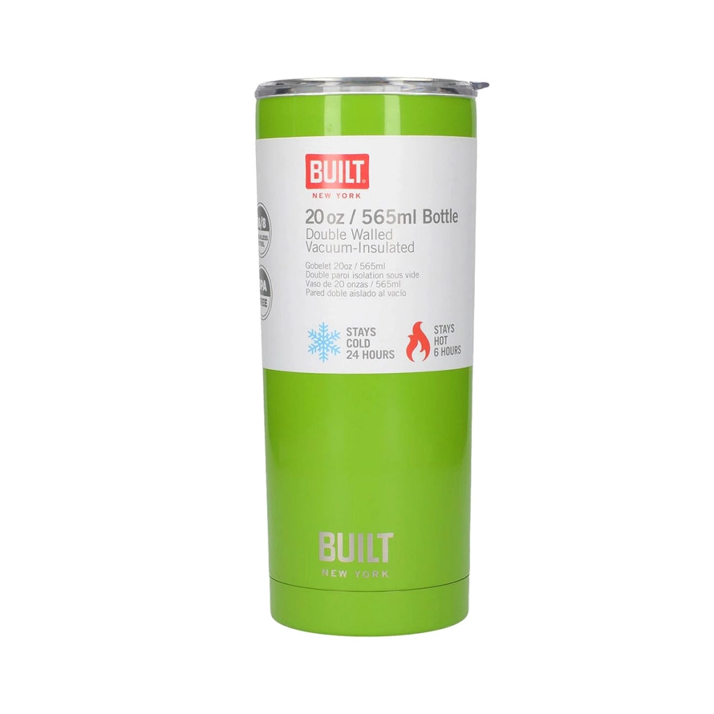 Bicchiere Isolato 590ml in Acciaio Inossidabile a Doppia Parete Sottovuoto Verde Built
