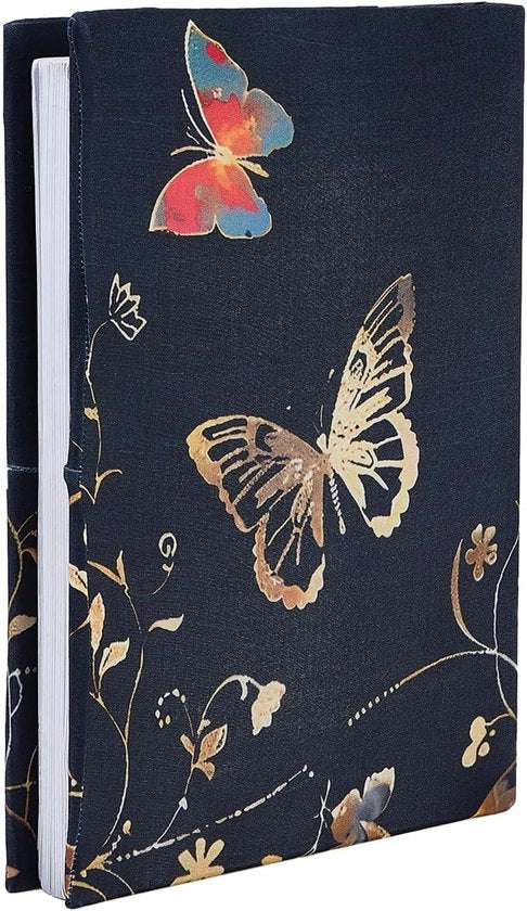 Libreria flessibile con disegno farfalla | Riciclabile e lavabile | Protezione adattabile per gli appassionati di libri