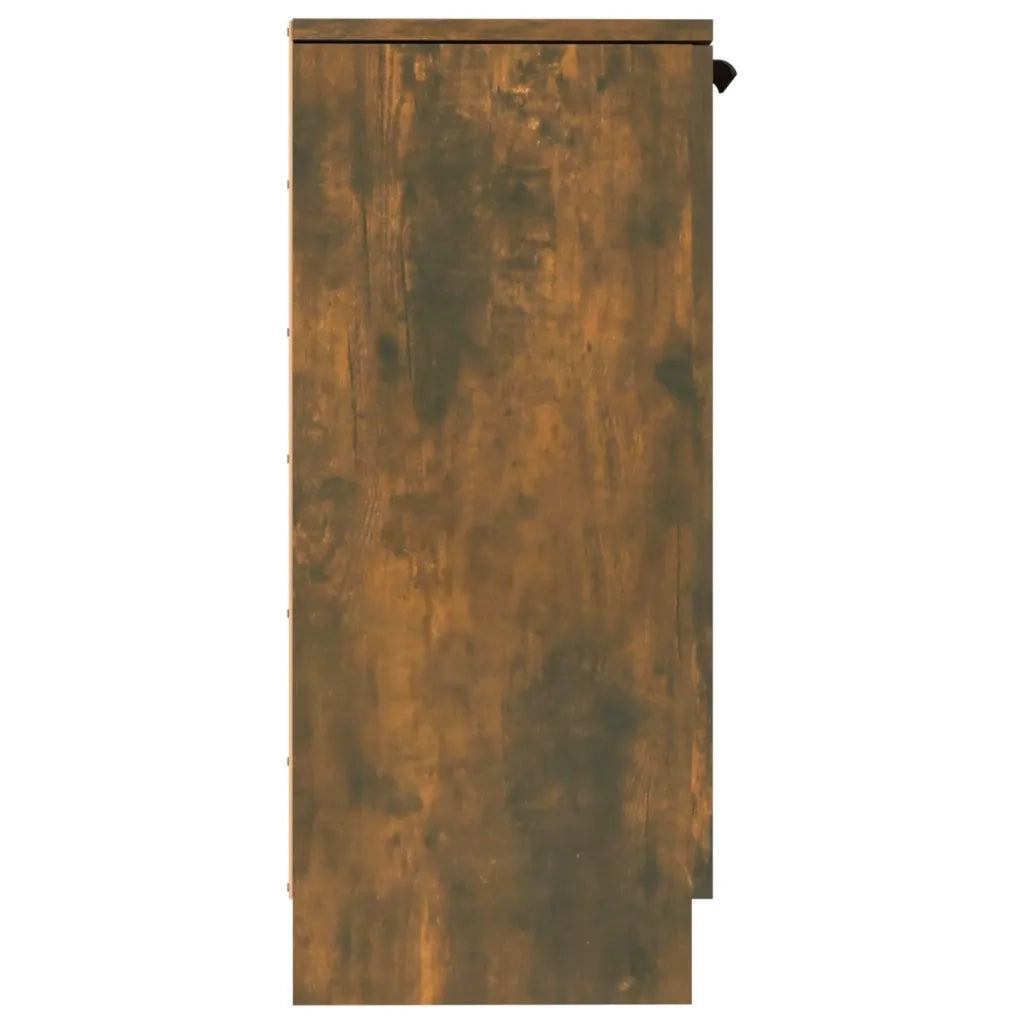 Credenze 2 pz Rovere Fumo 30x30x70 cm in Legno Multistrato 817007