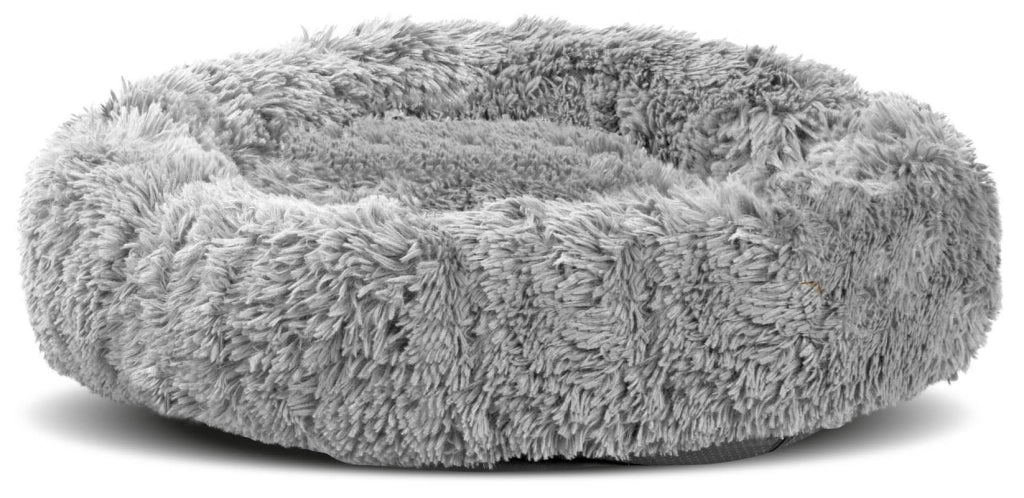 AIO FACTORY Letto per cani Shaggy da 60 cm, grigio chiaro, impermeabile