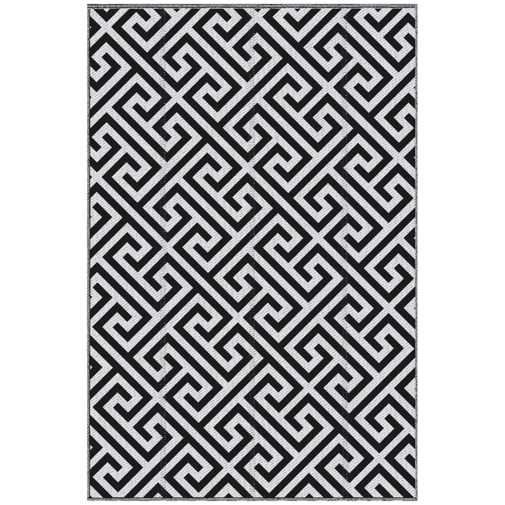 Tappeto da esterno reversibile ¨C zephmum ¨C nero e bianco 152x243 cm