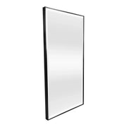 Specchio da parete rettangolare 102 x 52 cm nero 03_0007924