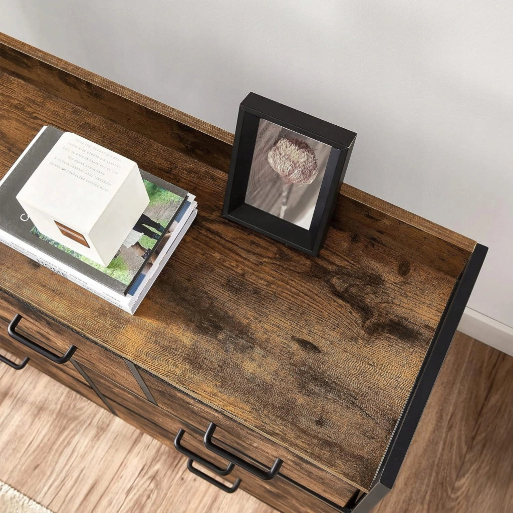 Cassettiera industriale Valora in stile loft, marrone rustico | contenitore