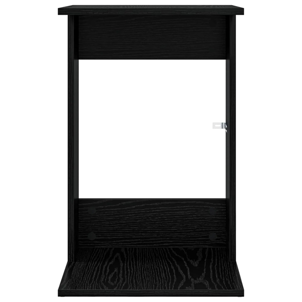Tavolo laterale | Tavolino Rovere Nero 40 x 38 x 62,5 cm Legno multistrato