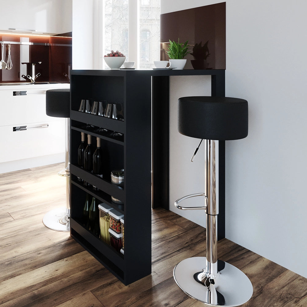 Vicco Tavolo bar con sgabelli Antracite 57 x 80 cm con 2 sgabelli da bar