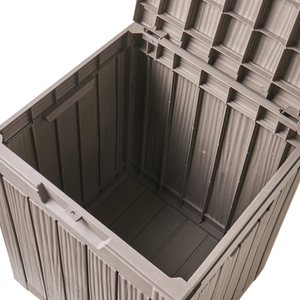 Contenitore da giardino Taupe Polipropilene 46 x 58 cm Cassetta degli attrezzi da esterno per tessuti