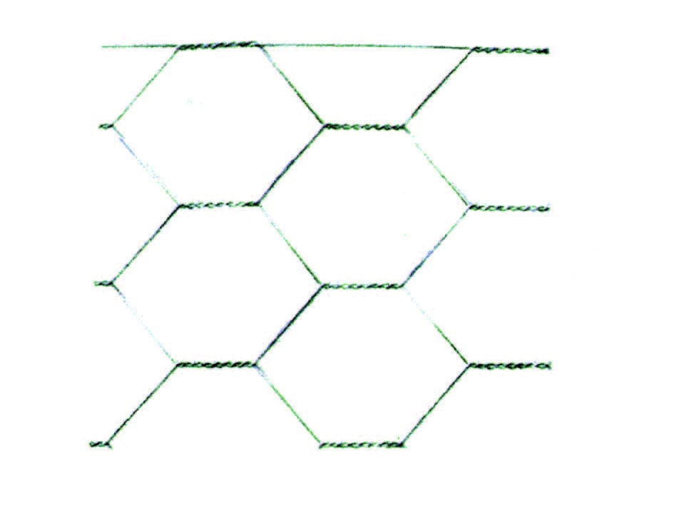 RETE TRIPLA TORSIONE ZINCATA DOPO LA TESSITURA- maglia 51/4 spessore filo ø mm.0,8 mt.50 cm.200h. - 1 rotolo T-REX