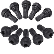 Kit di sostituzione gomme per pneumatici nuovo, con 10 pezzi, TR412, valvola snap-in, metallo/rubbero, nero, materiale duraturo