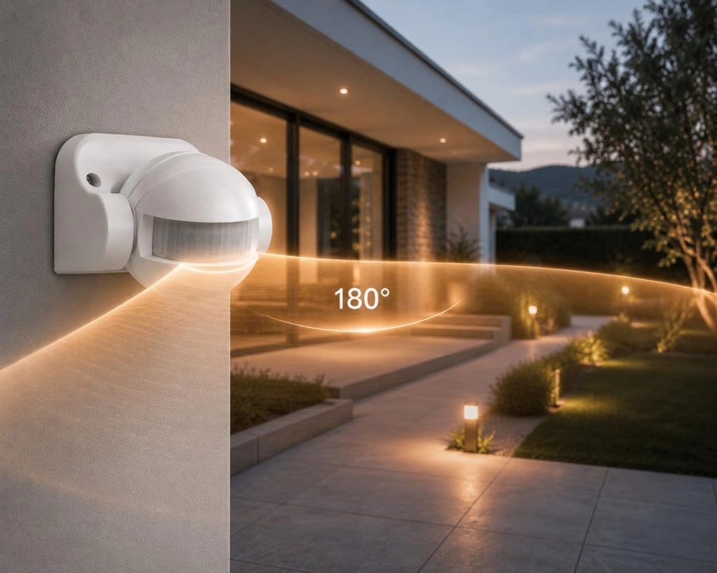 Rilevatore di Presenza con Crepuscolare Potenza Max Electraline 1000 w