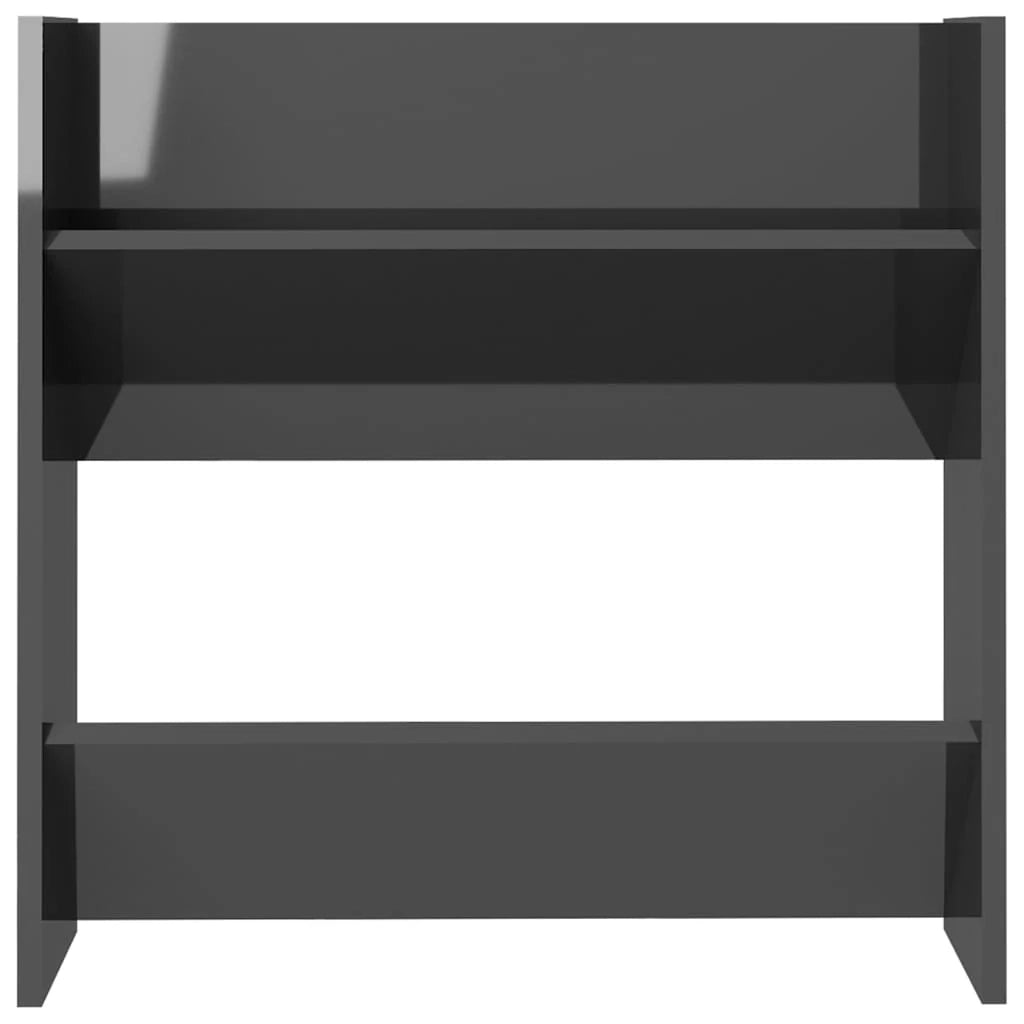 Scarpiera mobile contenitore per scarpe ingresso/corridoio/soggiorno a parete in legno ingegnerizzato lucido grigio 02_0021917