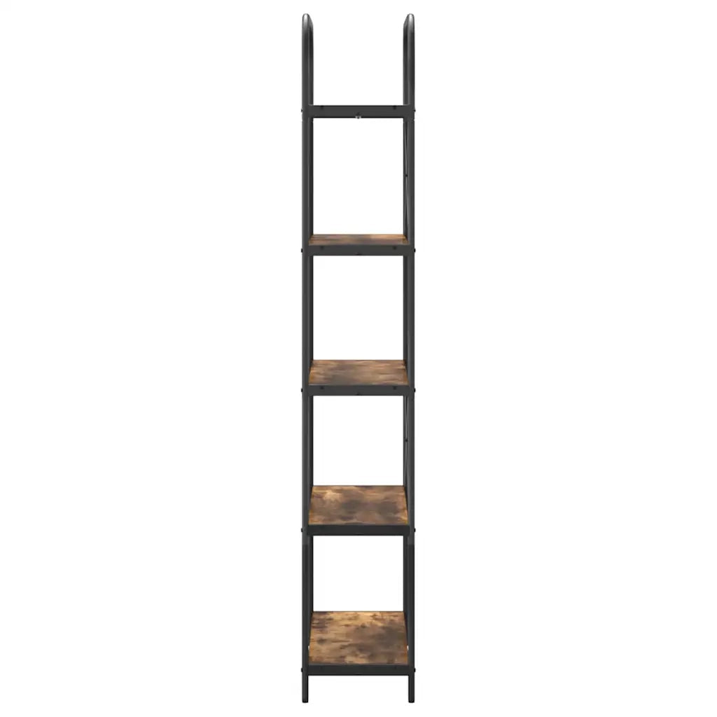 Libreria-Scaffale per Libri-Mobile di Stoccaggio Rovere fum¨¦ 80 x 30 x 183 cm Legno multistrato 110758