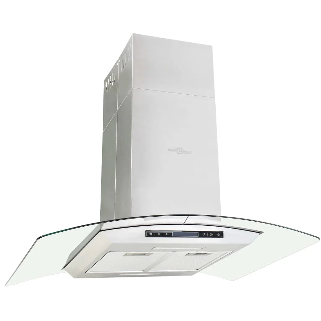 Cappa aspirante a isola con touchscreen LCD e sensore 90 cm 756 m³/h LED 02_0005853